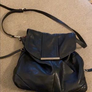 B. Makowsky black leather bag